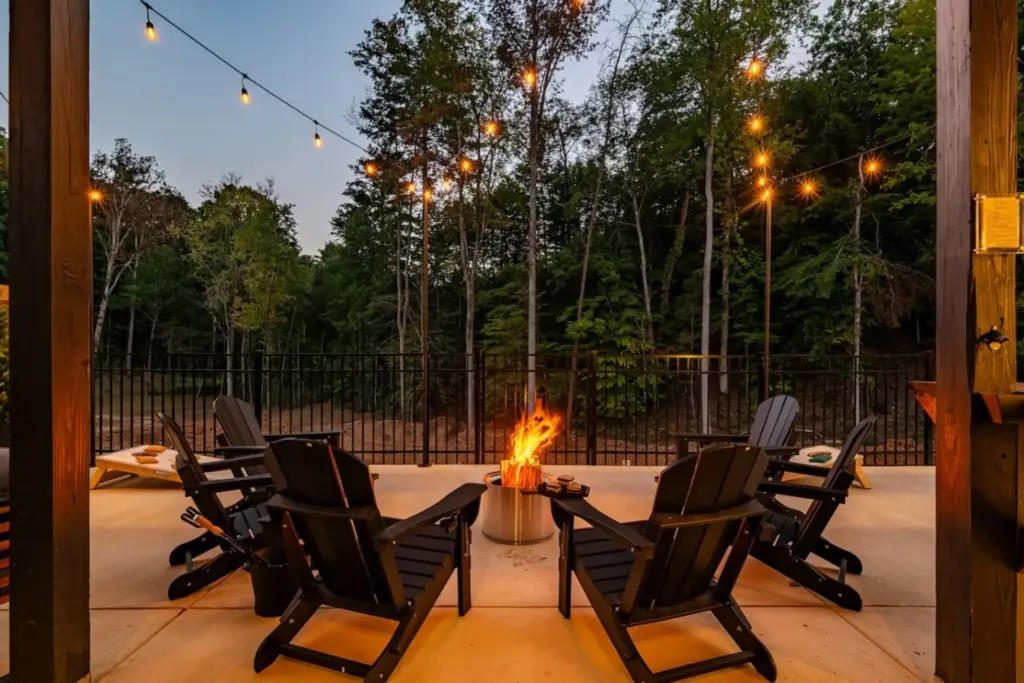 Wood-burning fire pit