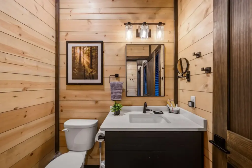The Fourth Story bathroom — Half Baths · Levels 2 & 4