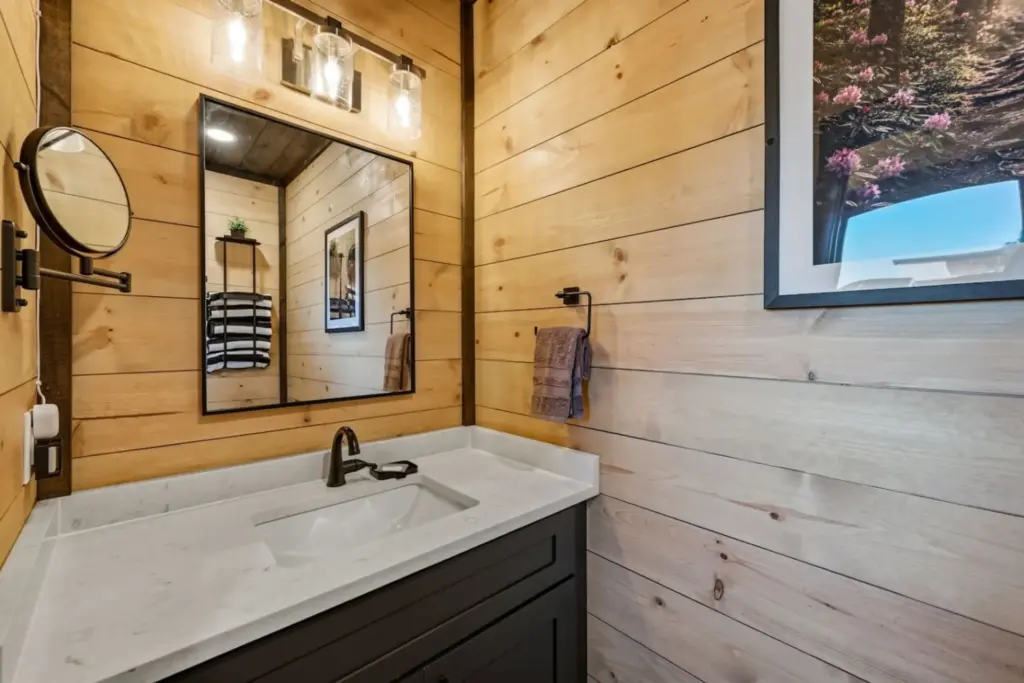 The Fourth Story bathroom — Half Baths · Levels 2 & 4