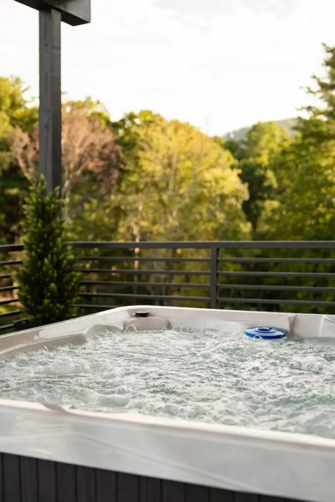 Rooftop hot tub