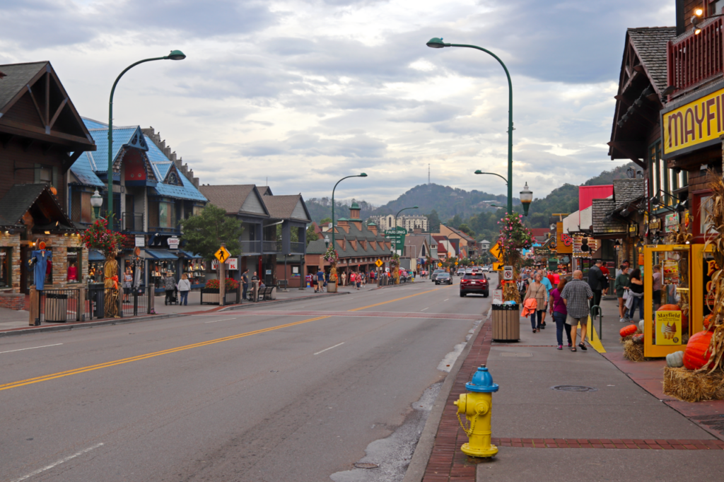 The Parkway in downtown Gatlinburg